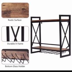 
New Wall Mounted Industrial Wine Rack
