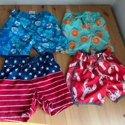 Baby Toddler Boys 2T Swim Trunks Bathing Bottoms Lot Old Navy Carter’s UV