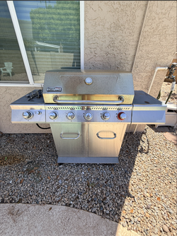 Royal Gourmet Stainless Steel Gas Grill + Side Burner & Rotisserie – Moving Sale!