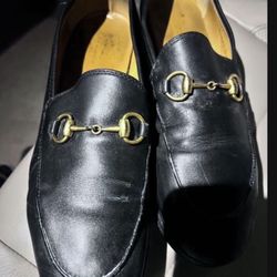 GUCCI SHOE  GUCCI. Authentic/Real/Loafer/Black Leather/Very Heavy/Size 9