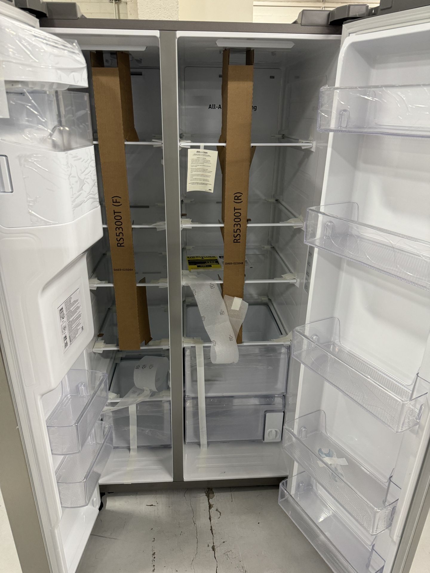 New Stainless Steel Fridge Side By Side Water Ice 1 Year Warranty