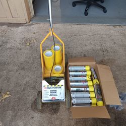RUST-OLEUM STRIPING MACHINE.