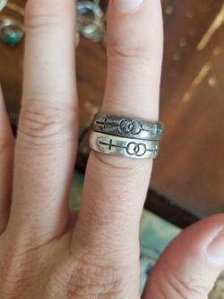 Couple rings size 7 ish and 8 ish one needs cleaned