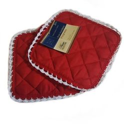 Red Stove Hanging Potholder Square Set-Handmade