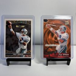 Lot of 2 Troy Aikman Football Cards