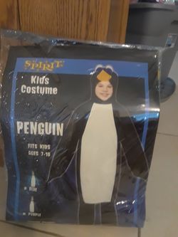 Boys Blue Penguin Costume