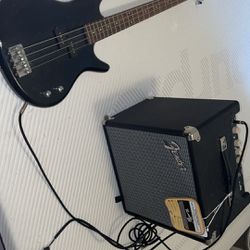 Ibanez GIO Bass with Fender Bass Amp