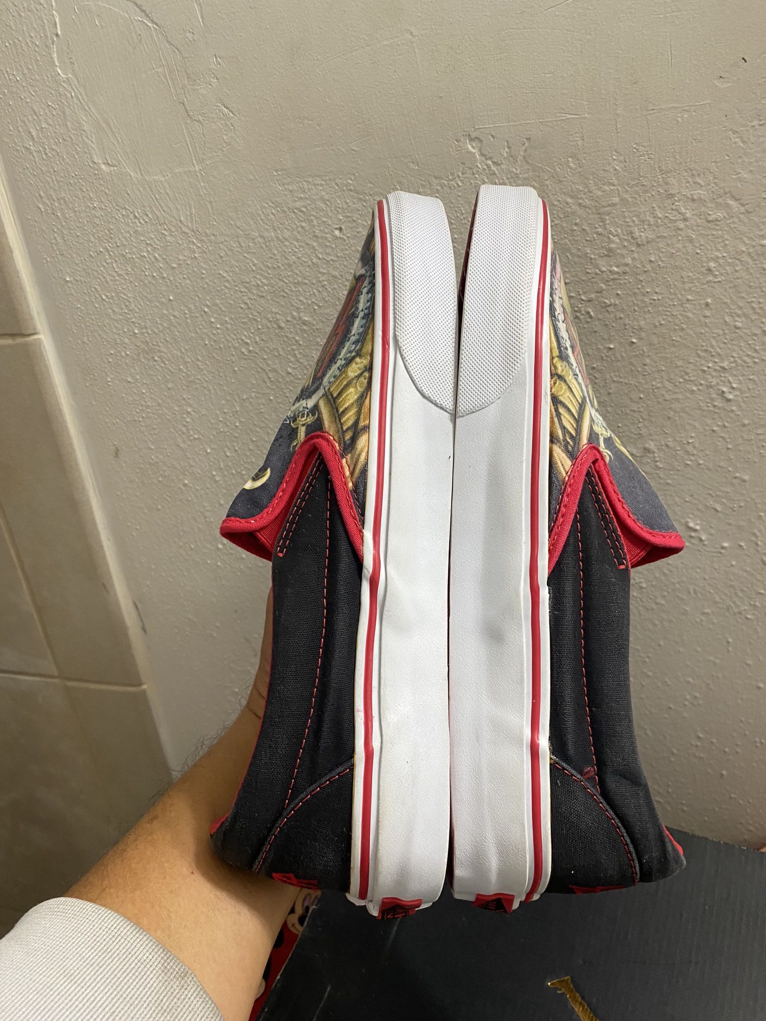 VERY RARE! VANS SLAYER Eagle Pentagram Classic Slip On Shoes 