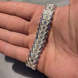 Unisex Sterling Silver Bracelet
