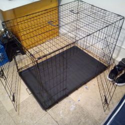 Large Dog Crate Collapsible Metal Wire Dog Crate Pet Carrier
