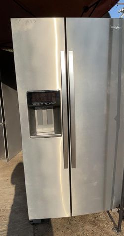 Whirlpool Side By Side Stainless Steel Refrigerator Fridge
