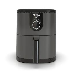 NINJA Mini 2 Qt Air Fryer with Quick Set Timer Compact & Nonstick (Color: Grey - Model: AF080)