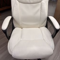 White Leather Office Chair