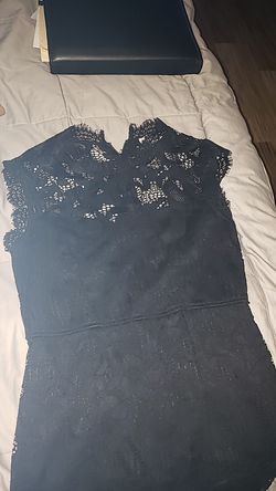 Black lace dress