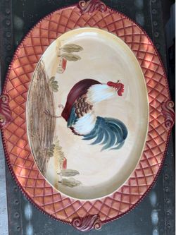 Tuscan Rooster Platter