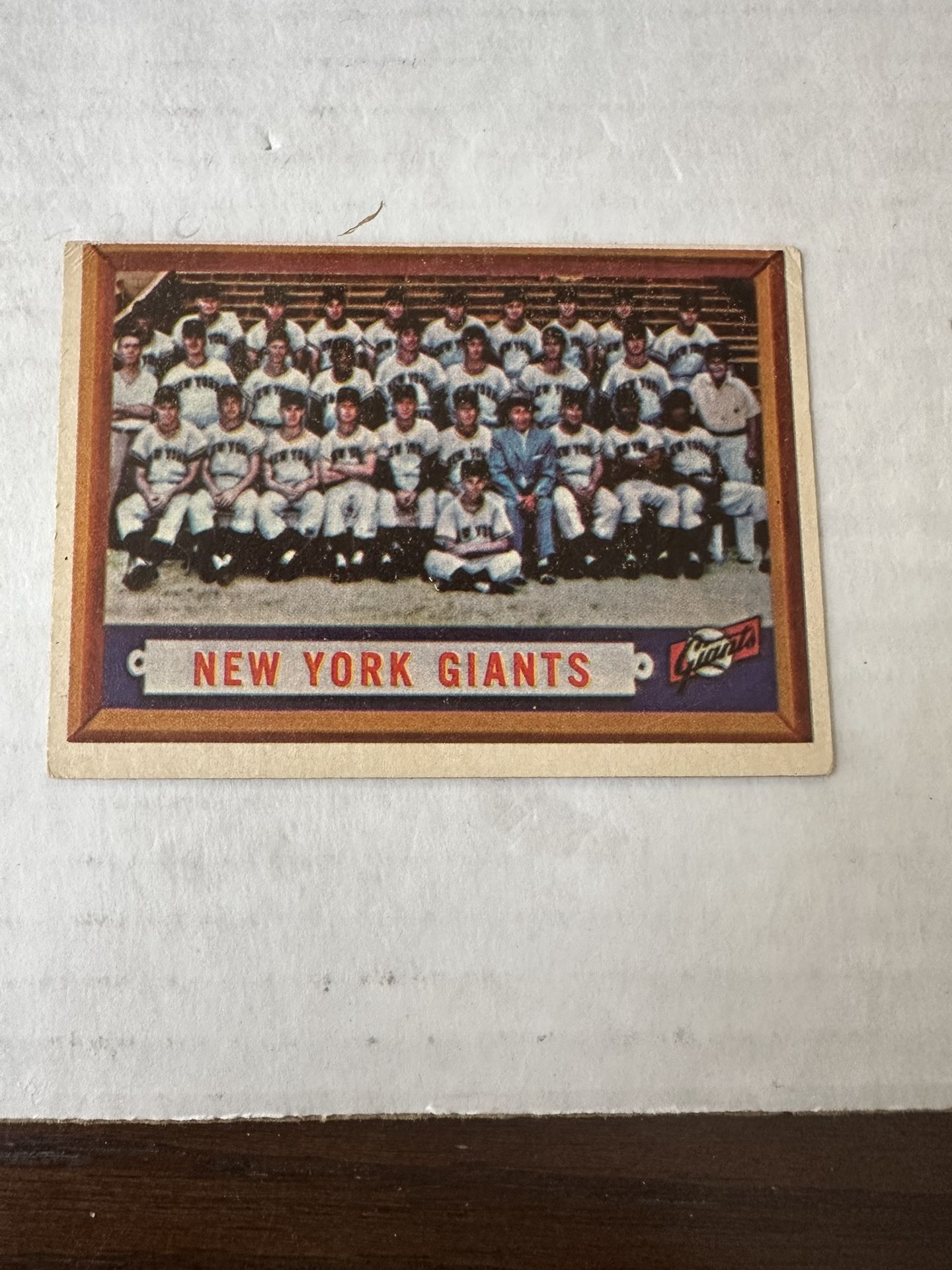 1957 Topps New York Giants Baseball Card 317