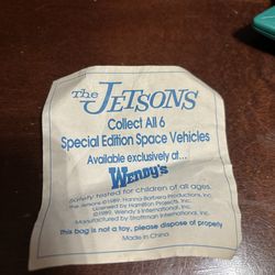 1989 The Jetsons space vehicle toy from Wendy's.