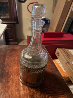 Vintage Glass Liquor Decanter