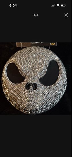 Nightmare Before Christmas BLING 💎 JACK SKELLINGTON Mask - Can Use As Wall Decor (Price Is Firm)