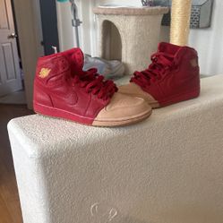 Jordan 1 High Top “Dipped Toe— Red”