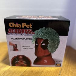 Chia Pet Deadpool Marvel Decorative Pottery Planter with Seeds New