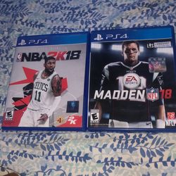 NBA 18 And Madden 18