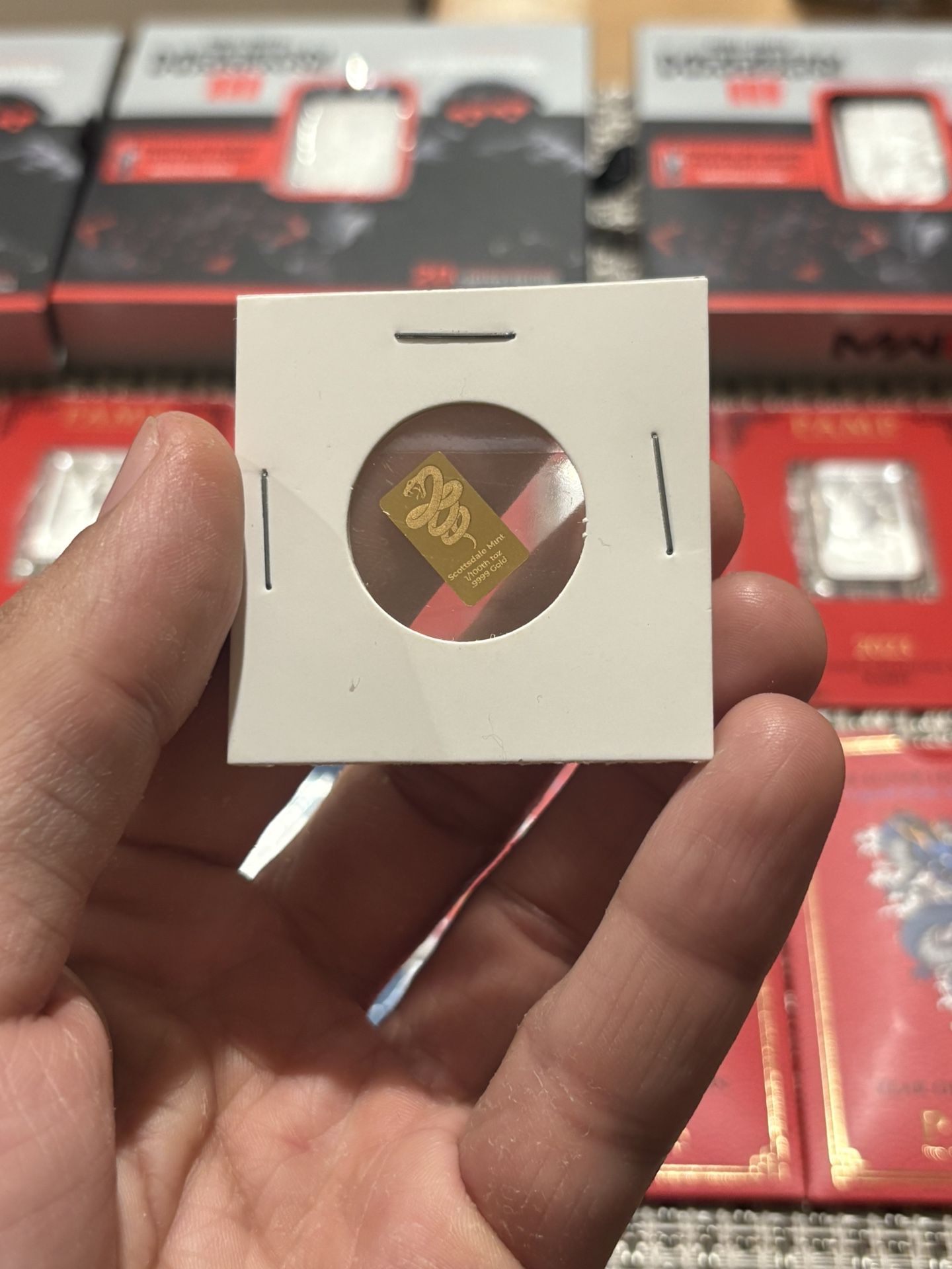 Scottsdale Mint Year Of The Snake 1/100 Oz Gold Bar