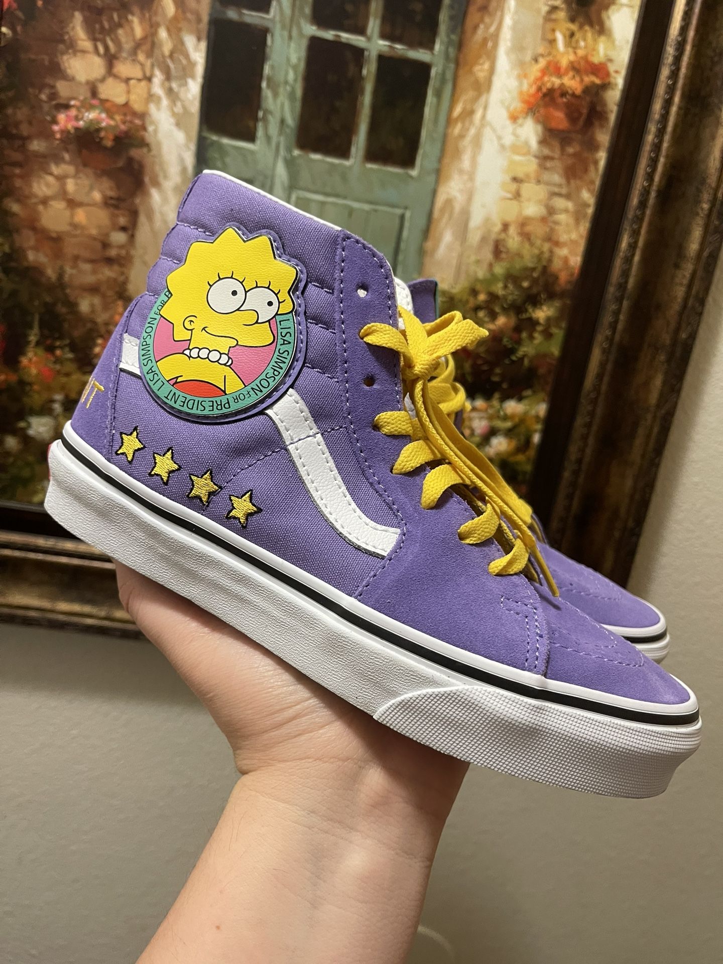 Vans Sk8-Hi The Simpsons Lisa Simpson For President Shoes