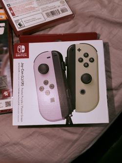 Nintendo switch Joy cons (Pastel Purple & Pastel Green)