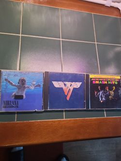 Nirvana Nevermind 1st print rare. Jimi Hendrix  Smash hits Van Halen II