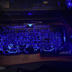 LED keyboard mouse And Mousepad 