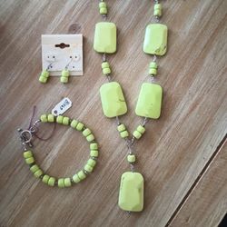 Silver 925 Stone Jewelry Set