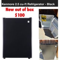 New out of box Kenmore 2.5q-ft refrigerator$100   cash only east Palmdale