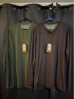 Brand New Set of 2 Weatherproof Vintage Long Sleeved Tees XL