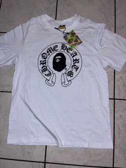BAPE X CHROME HEARTS TEE SIZE L( RUNS SMALL))
