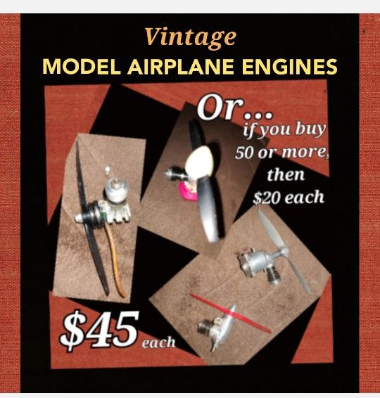 Vintage Model Airplane Engines