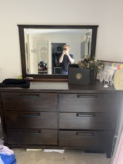 wooden chest of drawers