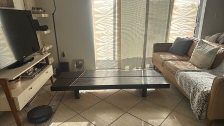 Dark Oak Hardware Restoration Coffee Table