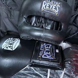 Boxing Gloves And Head Gear 