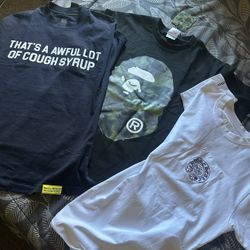 Chrome hearts Bape and Awful lotta cough syrup