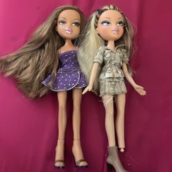 Bratz Dolls 2007 Passion 4 Fassion Yasmin And 2009 Wild Life Safari  Cloe