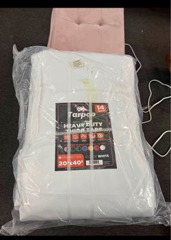 New  20'x40' White Heavy Duty Tarp Thick Cover