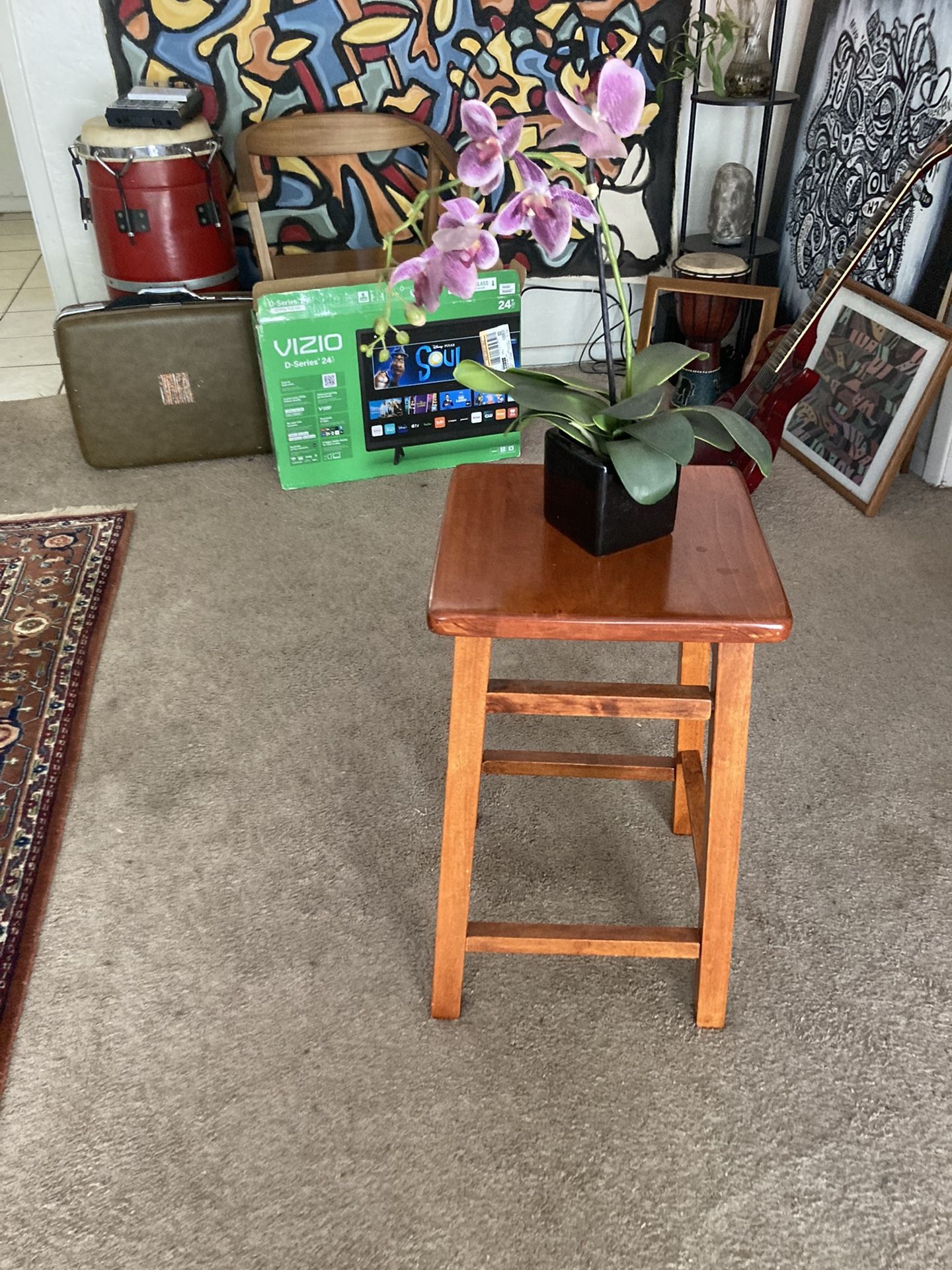 Wooden Plant Stool 