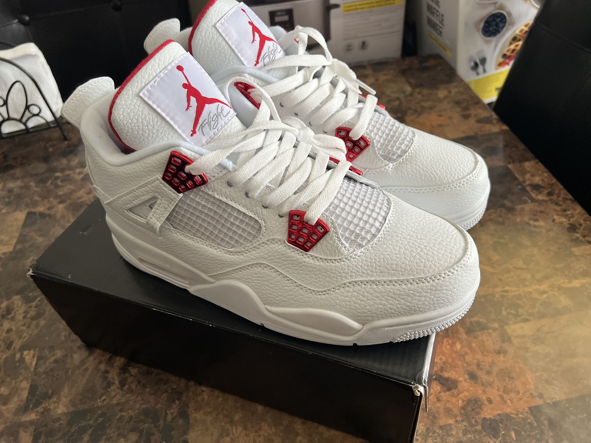 Jordan 4 Metallic Red ((R3PS)) Size 9.5