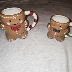 Gingerbread Man Coffee Mug Set