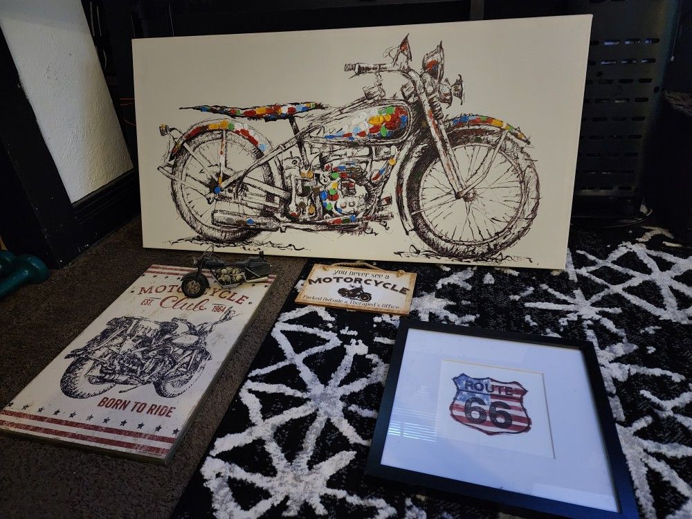 Motorcycle Painting and Decor LOT
