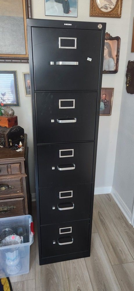 5 Drawer File Cabinet
