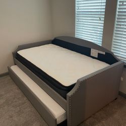 Twin bed with trundle