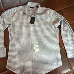 NWT Nordstrom Men's Button Down Dress Easy Care Shirt Size 17 / 34-35