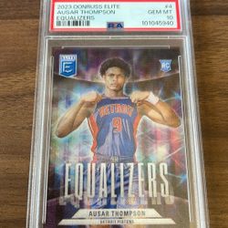 2023 Donruss Elite Ausar Thompson RC SSP Equalizers PSA 10  2in1 Rare! Case hit! 